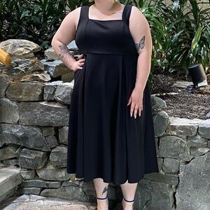 Black A Line Torrid Midi Dress